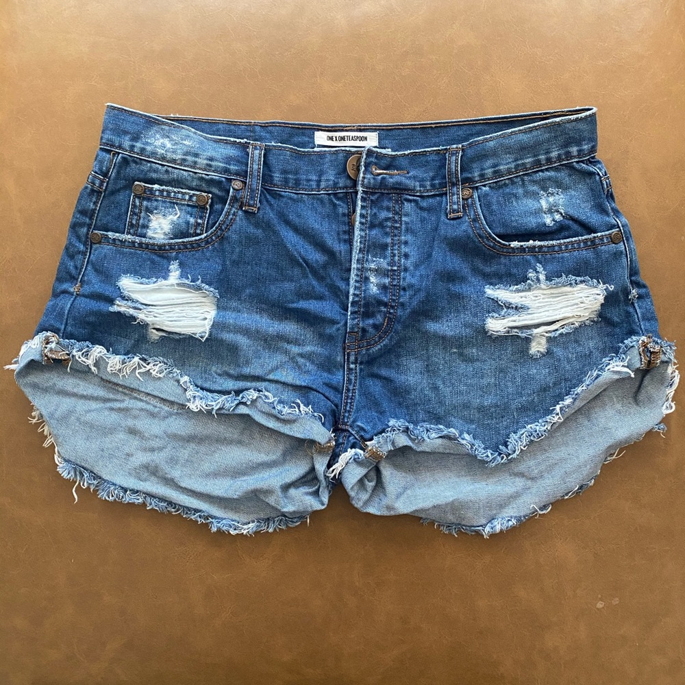 One Teaspoon Bandit Denim Shorts